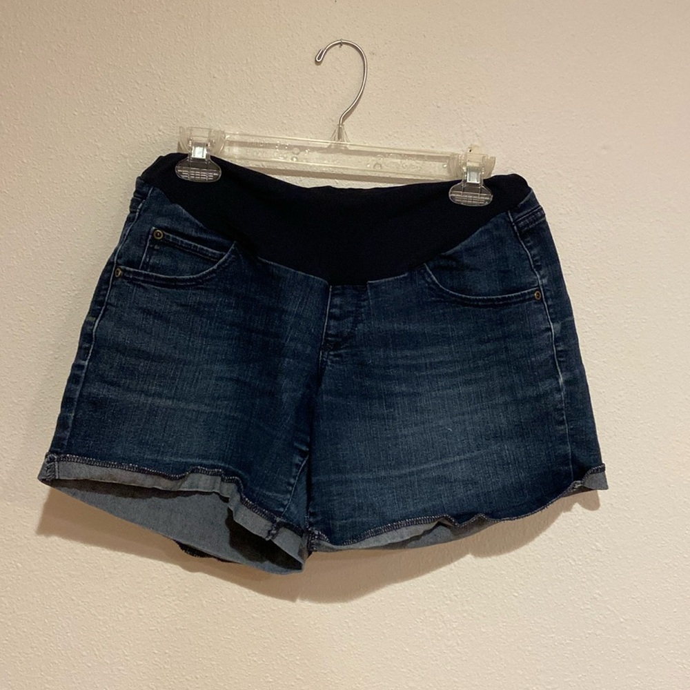 Maternity jean shorts, Size 10.